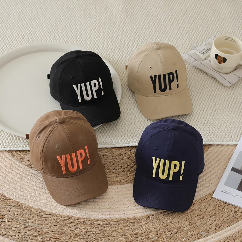 Embroidery Letter - Baseballpet voor kinderen, jongens, meisjes, mode,