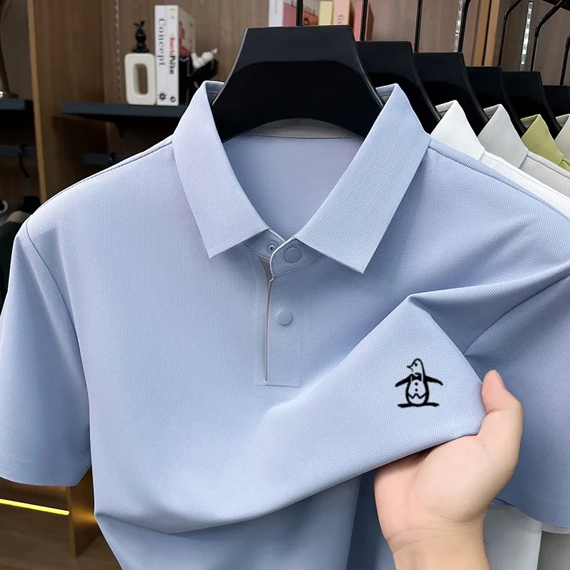 Embroidery Premium - IJszijde Heren Koelend Poloshirt Zomer Nieuw