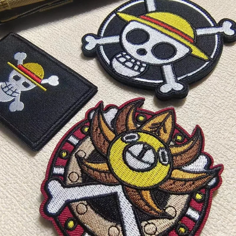 Embroidery Patch - One Piece Cartoon mouwpatch borduurwerk klittenbandpatches