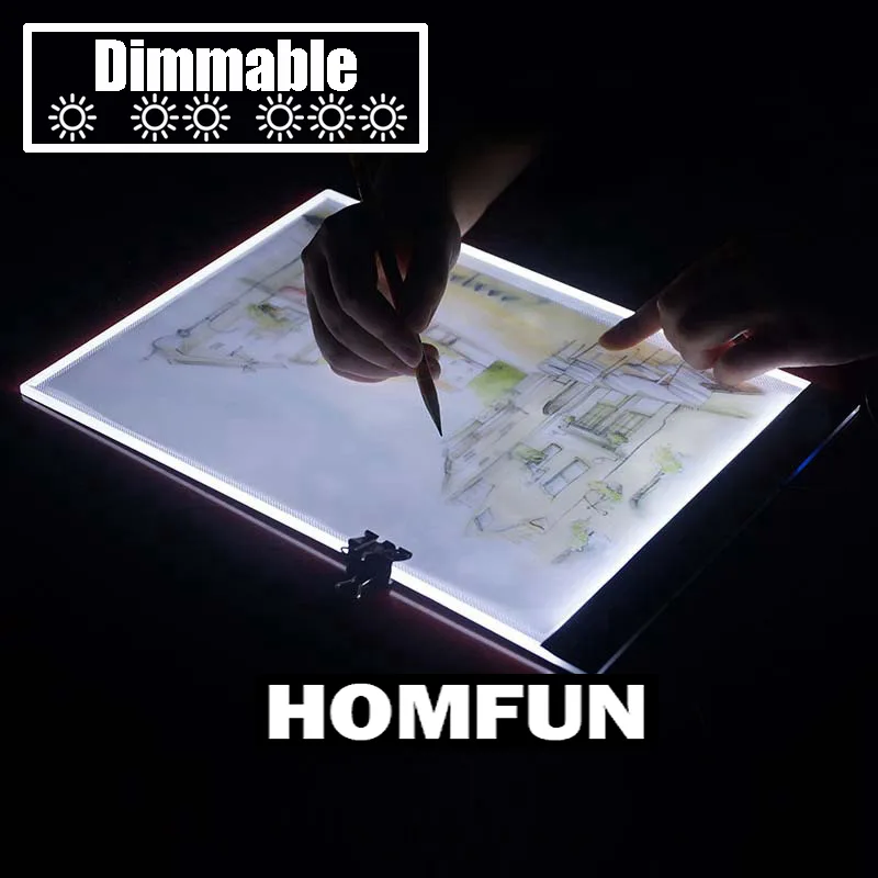 Embroidery Uk - Dimbaar! Ultradunne A4 LED Licht Tablet