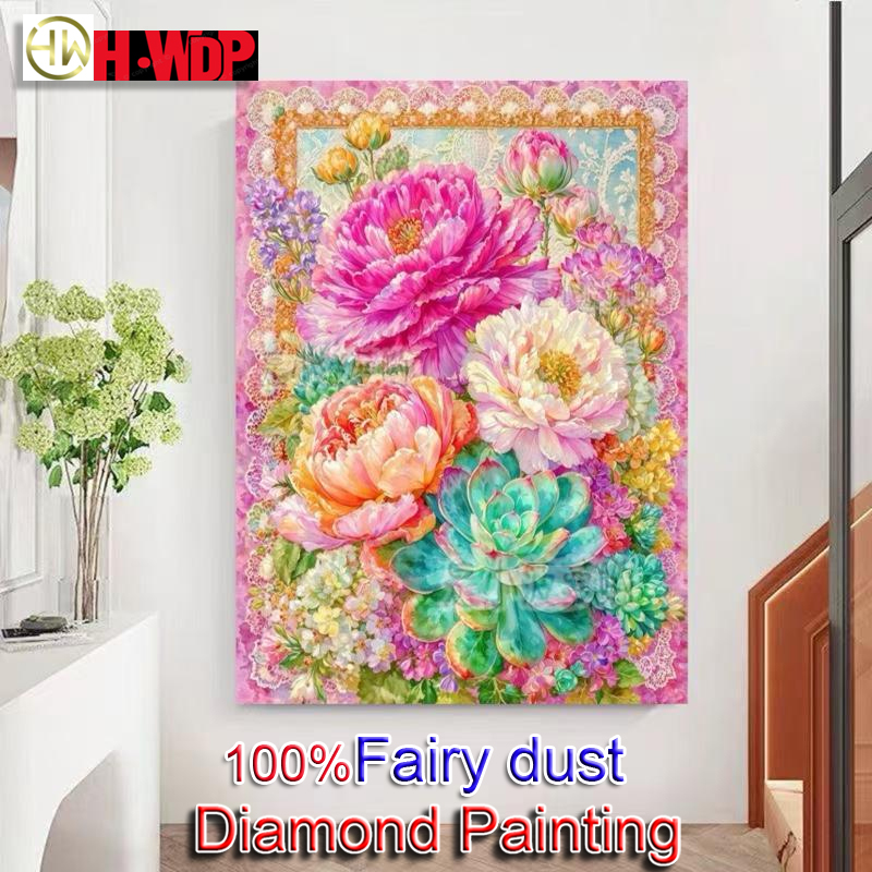 Embroidery Daisy - 100% Fairy Dust Diamond Painting Kits