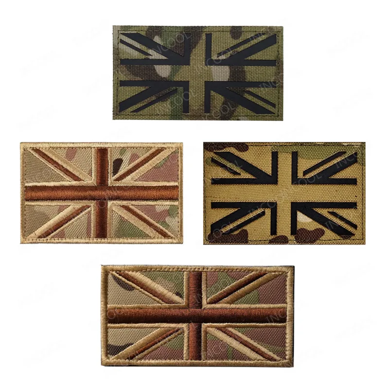 Embroidery Uk - Britse vlag IR reflecterende infrarood patch