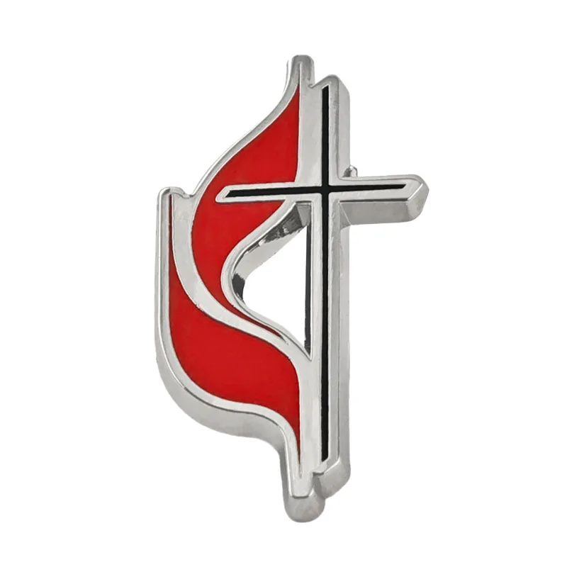 Embroidery Icon - United Methodist Kerk Emaille Pin Christelijk