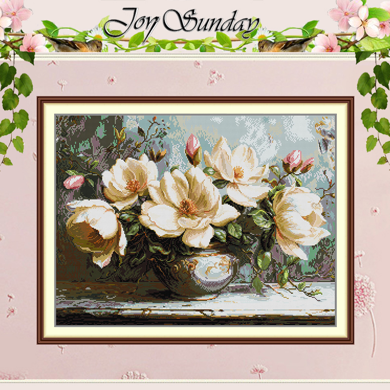 Embroidery Tas - De Mysterieuze Magnolia Patronen Geteld Kruissteek