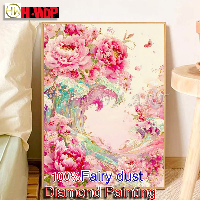 Embroidery Daisy - HWDP 100% Fairy Dust Diamond Painting
