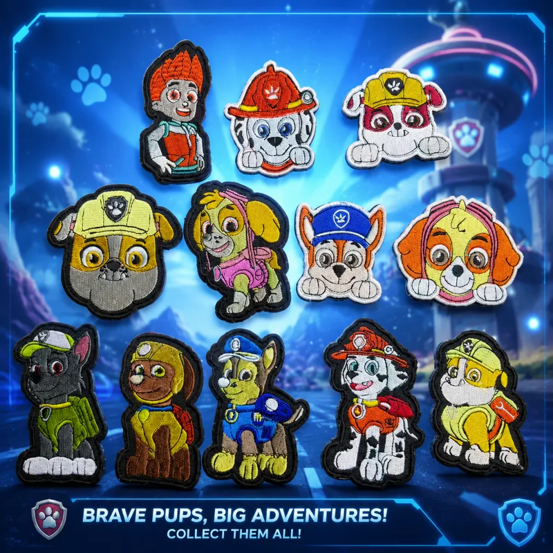 Embroidery Patch - Super Wings Paw Patrol Klittenband Patch