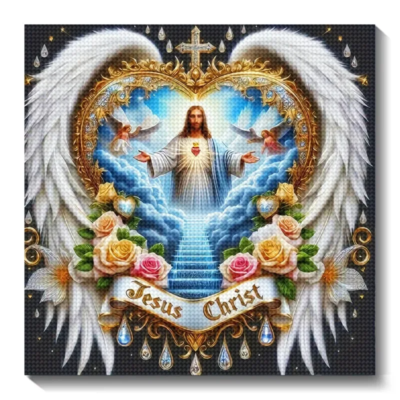 Embroidery Icon - 5D DIY diamant schilderij portret Jezus