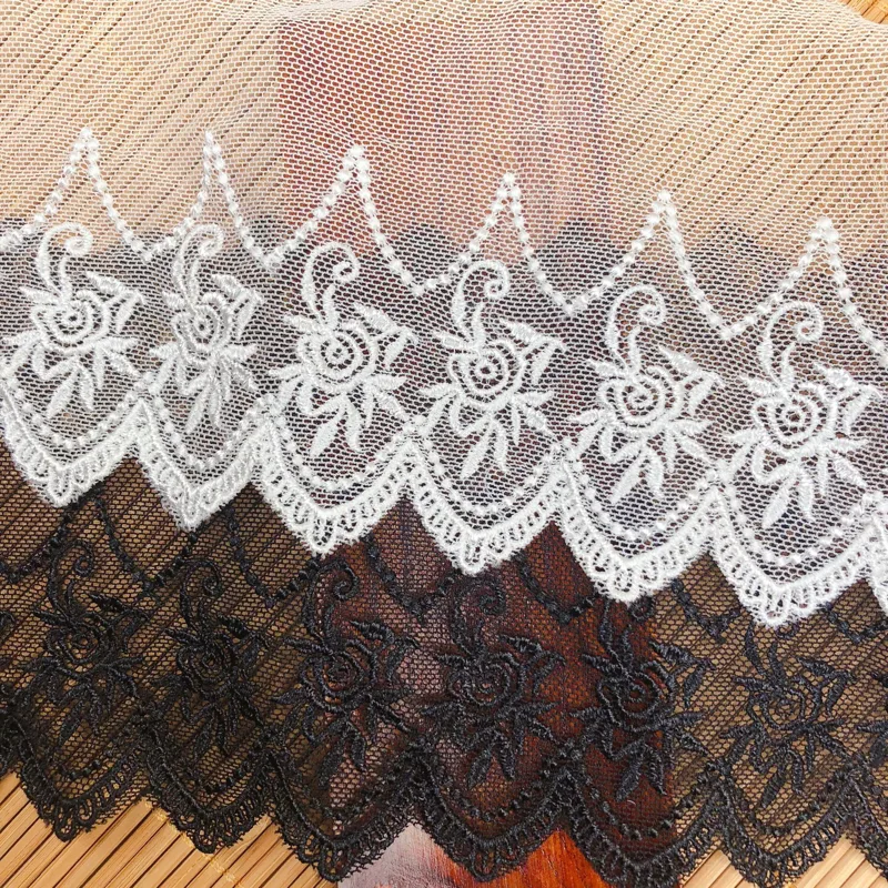 Embroidery Rose - Mesh Borduren Rose Tule Stoffen Kant