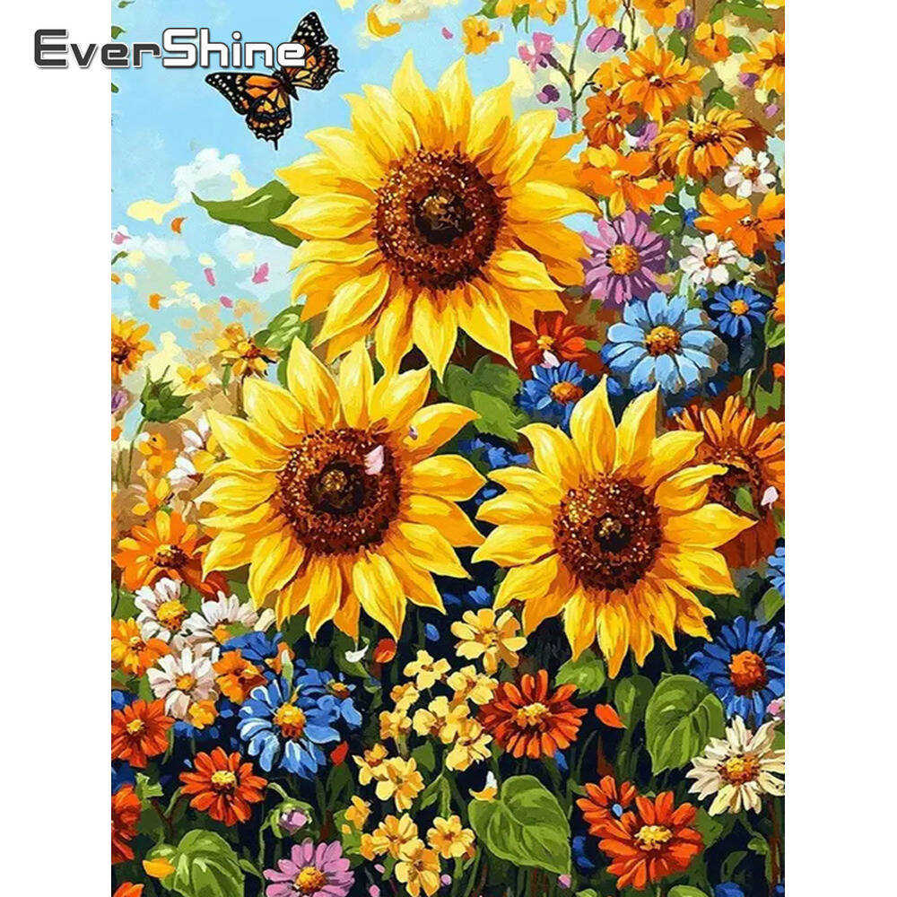Embroidery Daisy - Disney diamantschilderijen bloem roos diamantmozaïek 2024