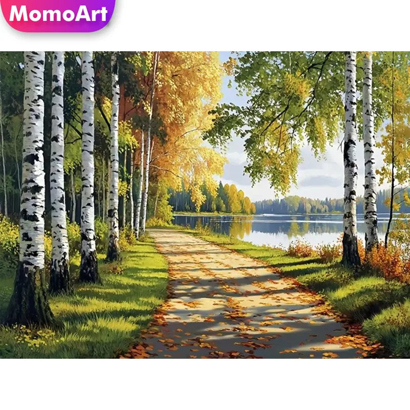 Embroidery Icon - Momoart Street Diamond Painting Landschap Acryl