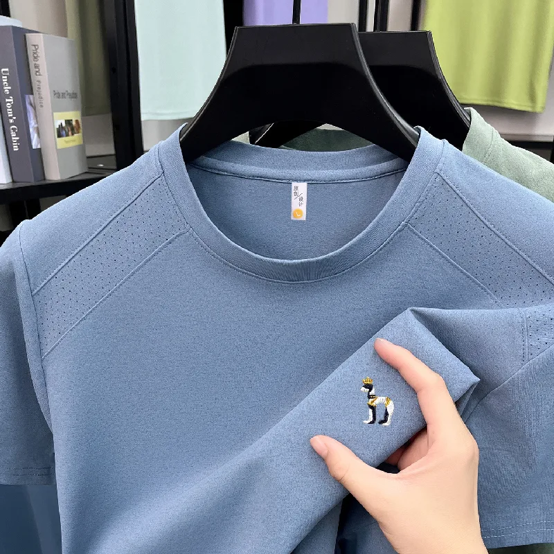 Embroidery Premium - Premium kwaliteit zomer nieuwe heren T-shirt