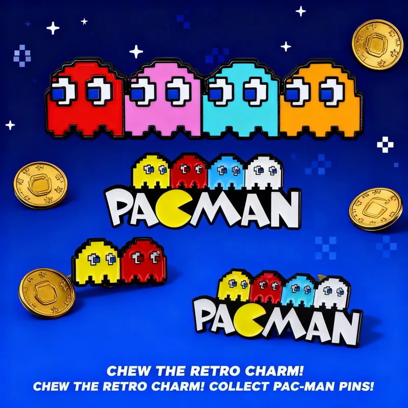 Embroidery Icon - Pac-Man Game Broche Speld Badge Grensoverschrijdend