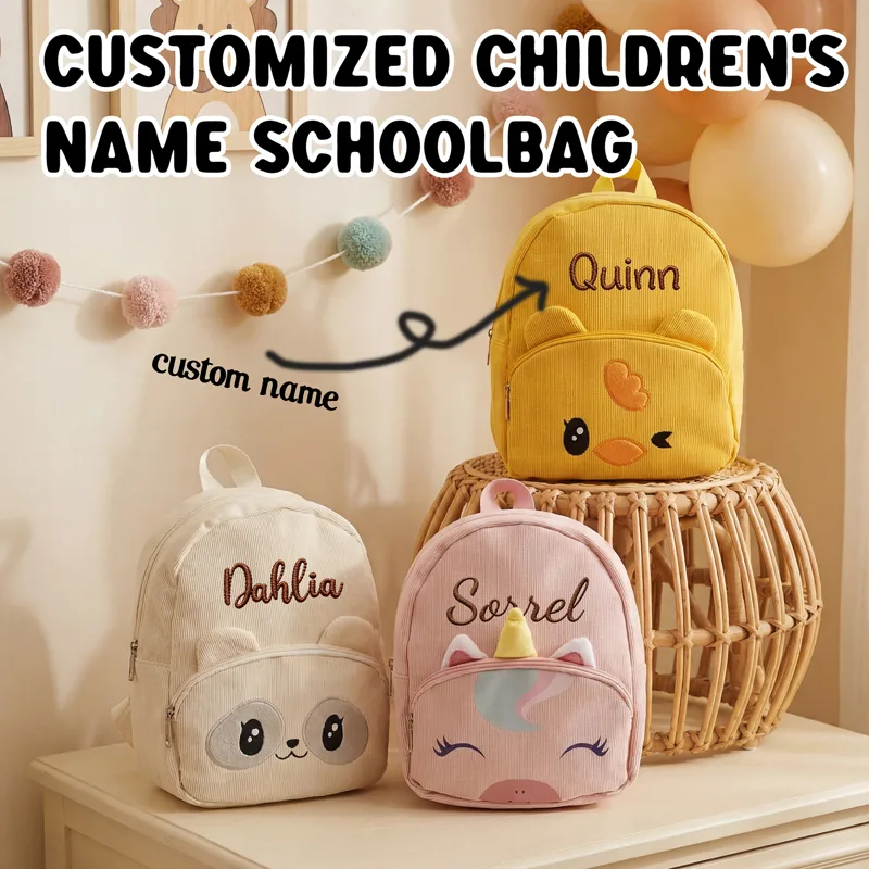 Embroidery Gift Ideas - Op maat gemaakte geborduurde naam kinderrugzak