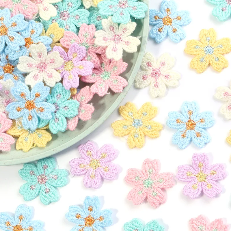 Embroidery Patch - 20 stks/partij Kleurrijke 2.4 cm Borduren