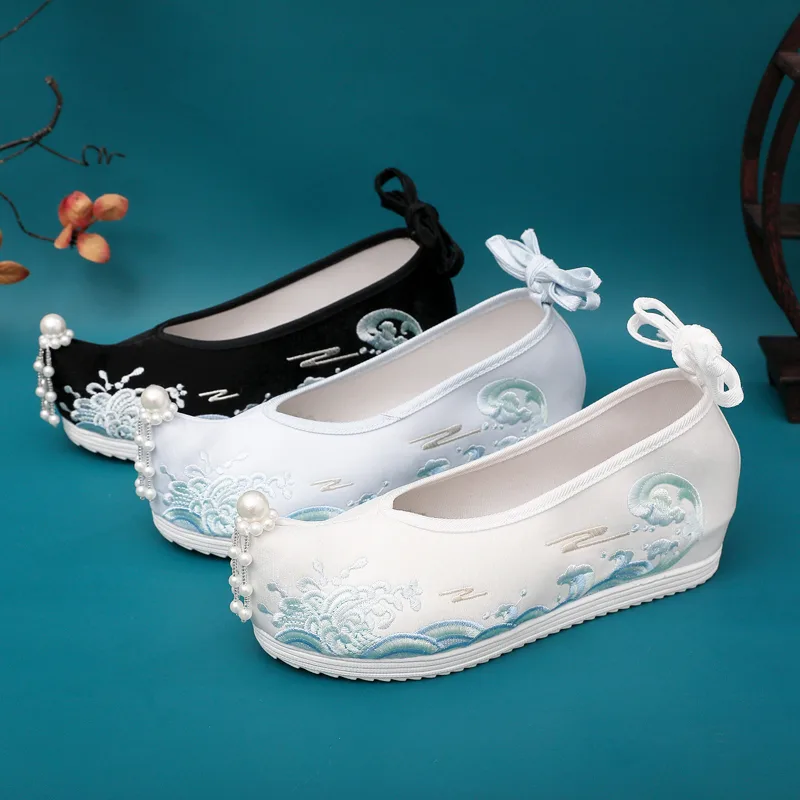 Embroidery Wedding - Golven Hanfu Schoenen Vrouwelijke Geborduurde Oude