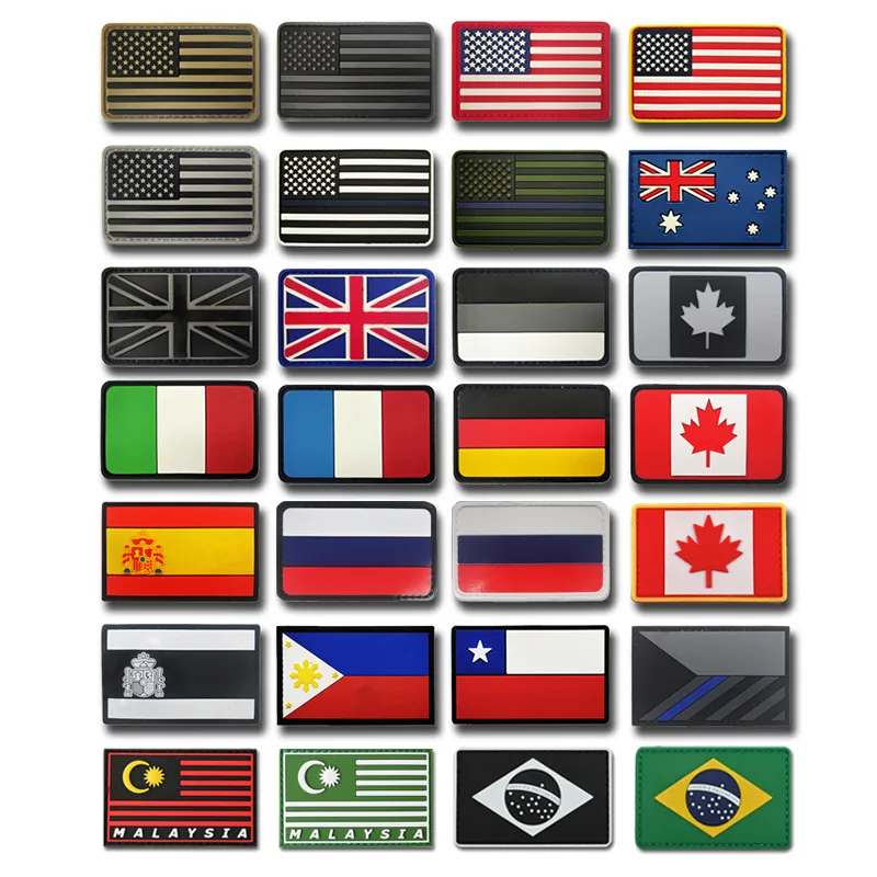 Embroidery Uk - PVC vlag patches UK Tsjechisch Spanje