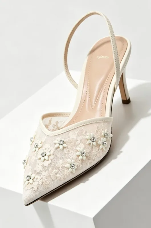 Mesh borduurwerk bloem hoge ha - Embroidery Wedding recensie en prijs