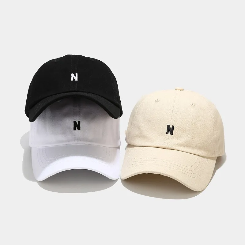 Katoenen baseballpet unisex le - Embroidery Letter N recensie en prijs