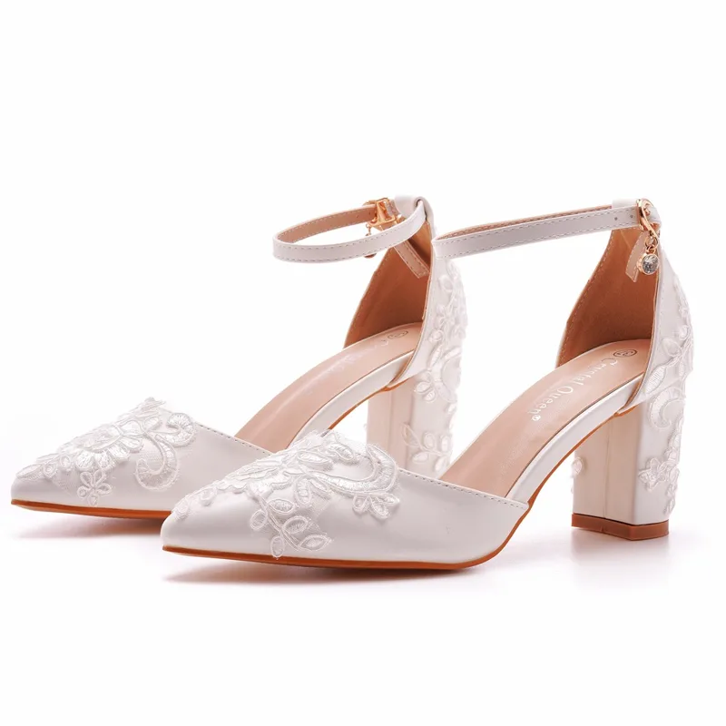 Witte Kant Trouwschoenen Dikke - Embroidery Wedding recensie en prijs