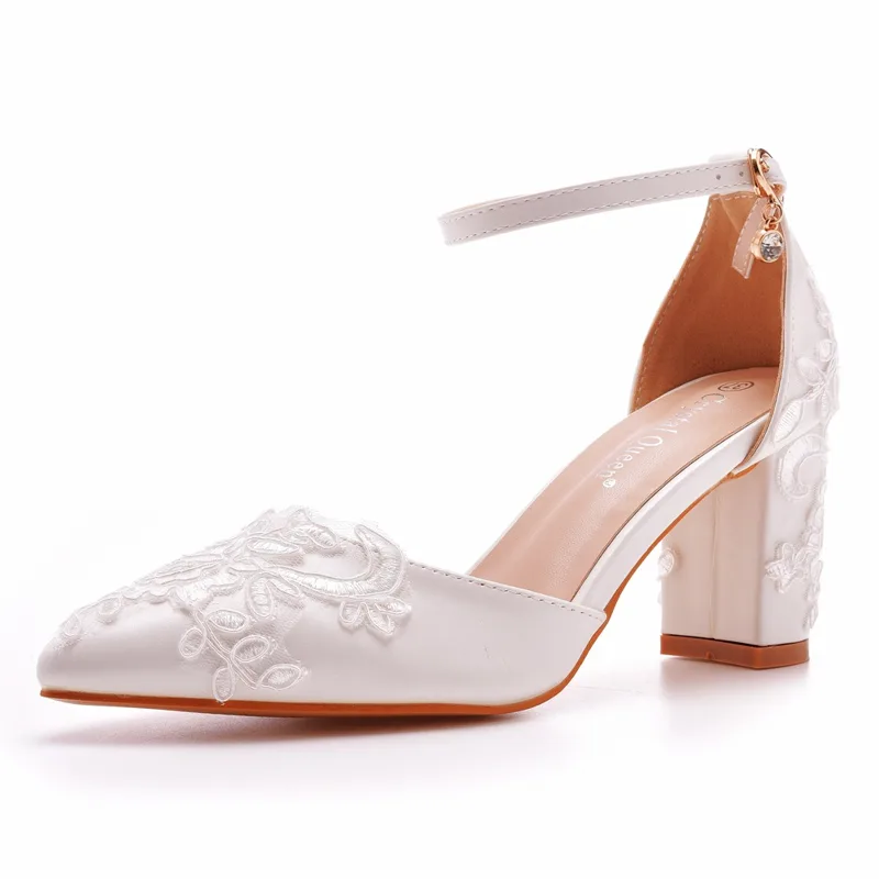 Witte Kant Trouwschoenen Dikke - Embroidery Wedding recensie en prijs