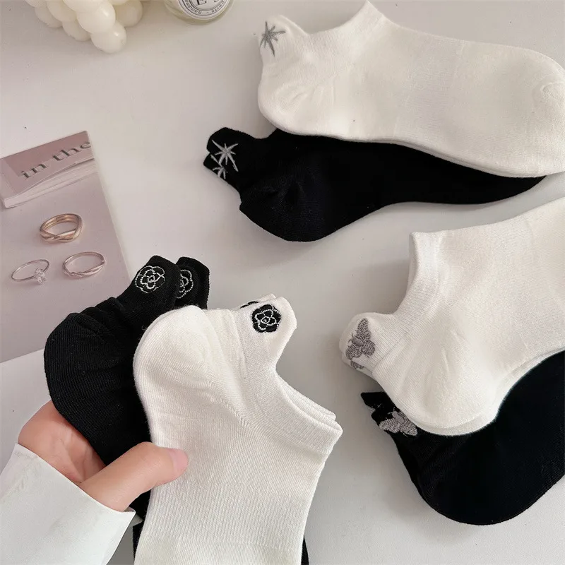 6 paar luxe merk damessokken s - Embroidery On Socks recensie en prijs