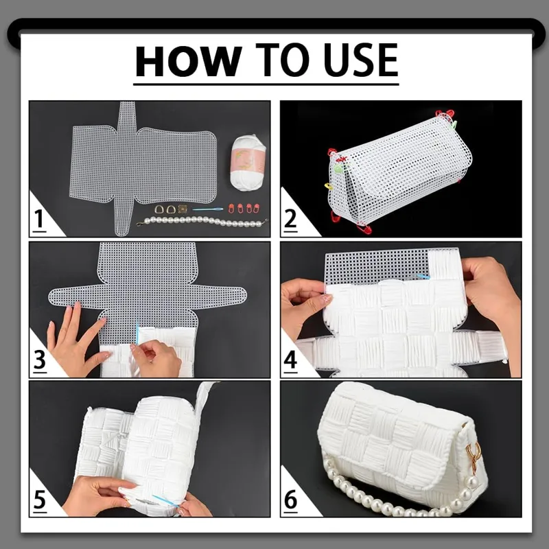 1-4 stuks plastic gaas canvas  - Embroidery Bag recensie en prijs