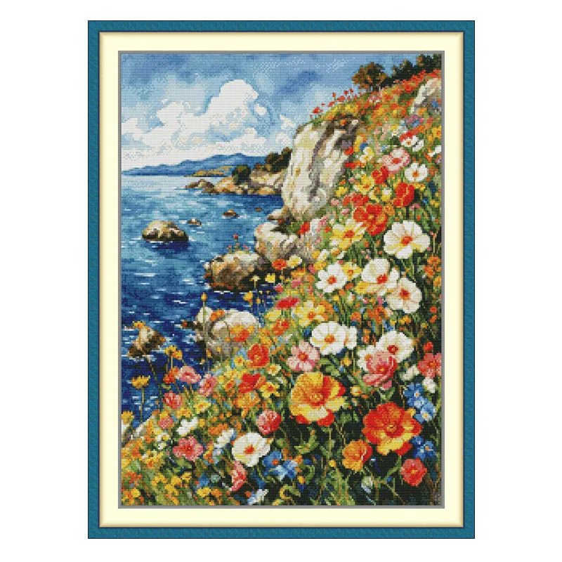 Bloemen in volle bloei patrone - Embroidery Tas recensie en prijs
