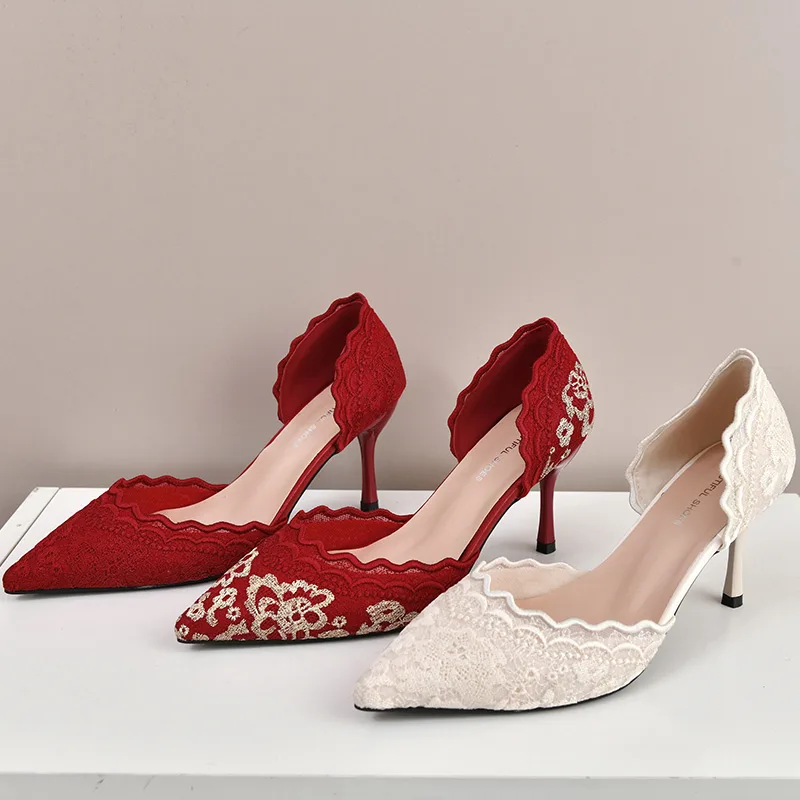 Luxe Rood Wit Kant Borduren Ho - Embroidery Wedding recensie en prijs