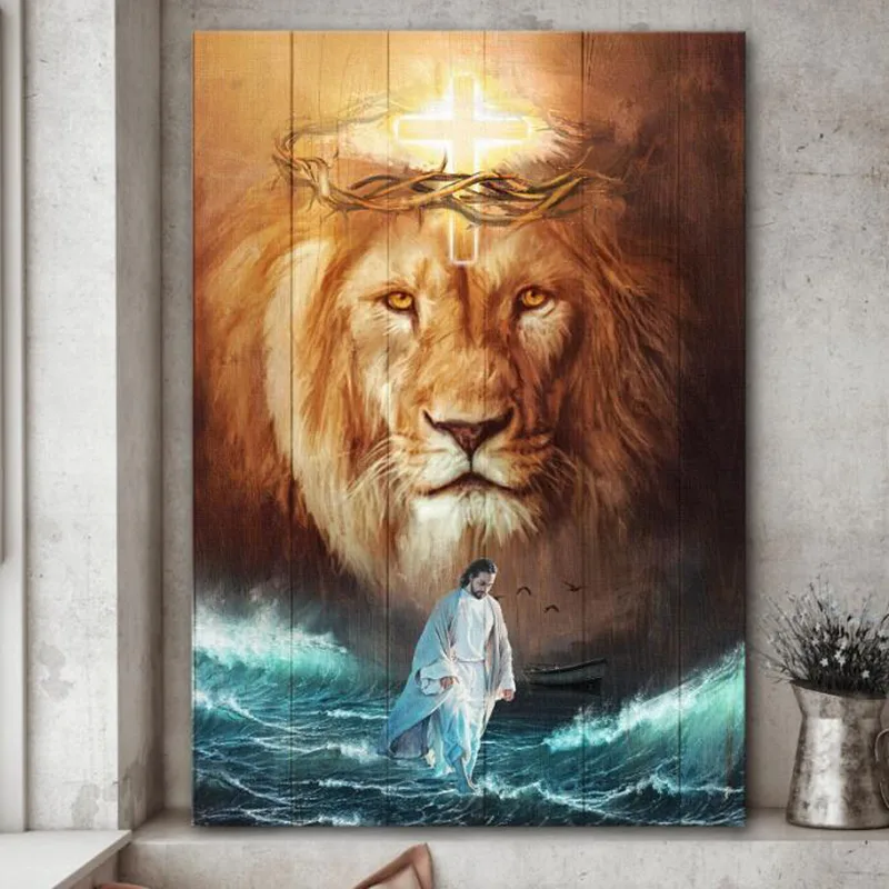 Jezus En Leeuw 5D Diamant Schi - Embroidery Icon recensie en prijs