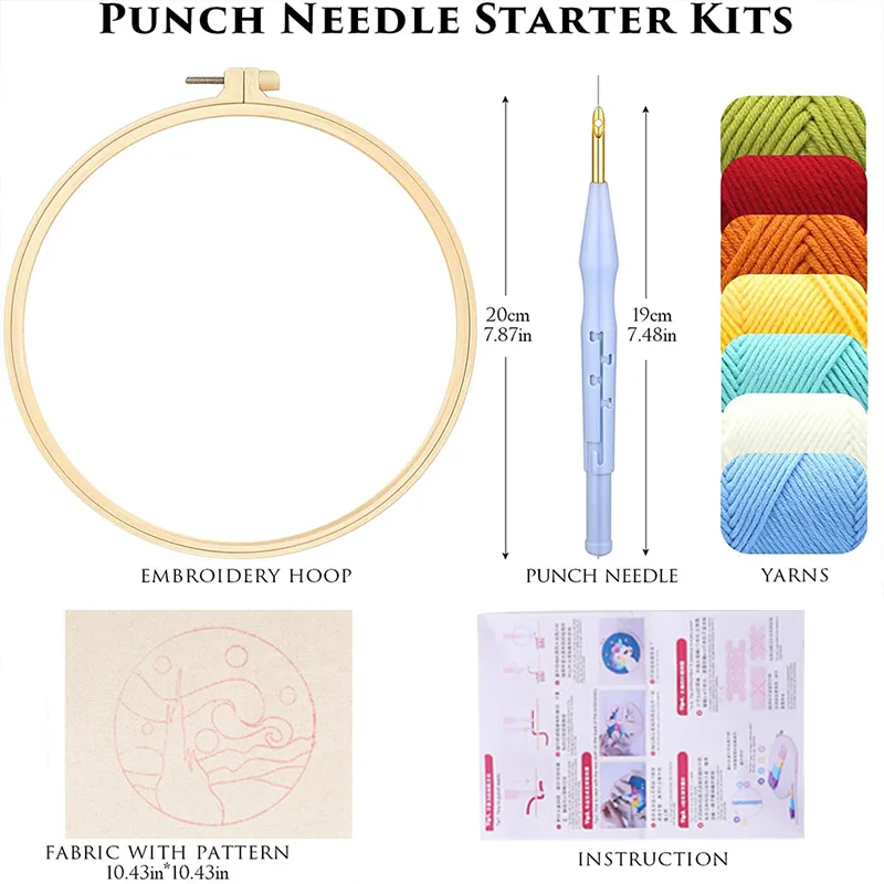 DIY Punch Naald Borduurpakkett - Embroidery Daisy Flower recensie en prijs