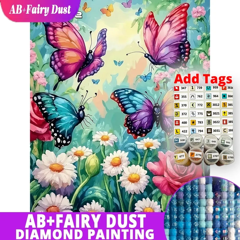 AB Fairy Dust Rose Diamond Bor - Embroidery Daisy Flower recensie en prijs