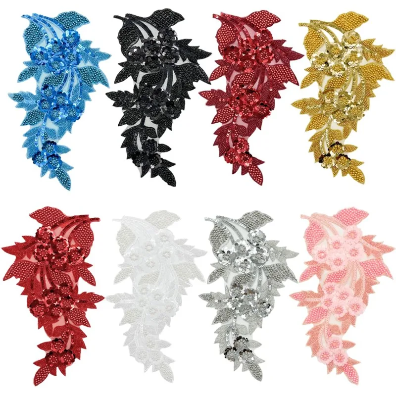 Mode 3D Pailletten Bloem Appli - Embroidery Patch recensie en prijs