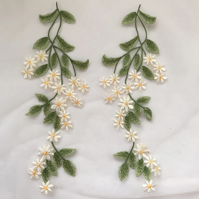 1 paar groen blad madeliefje b - Embroidery Daisy Flower recensie en prijs
