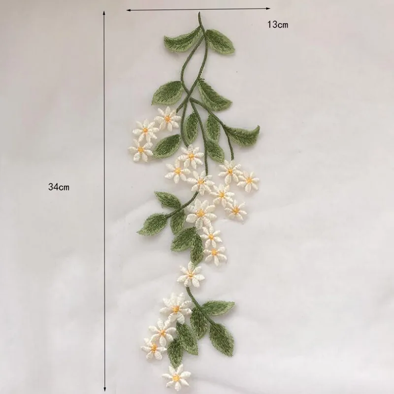 1 paar groen blad madeliefje b - Embroidery Daisy Flower recensie en prijs