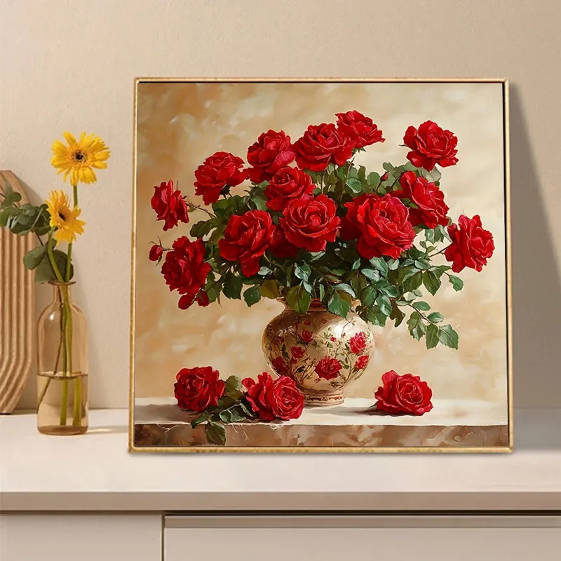 Rose Diamond schilderij volled - Embroidery Rose recensie en prijs