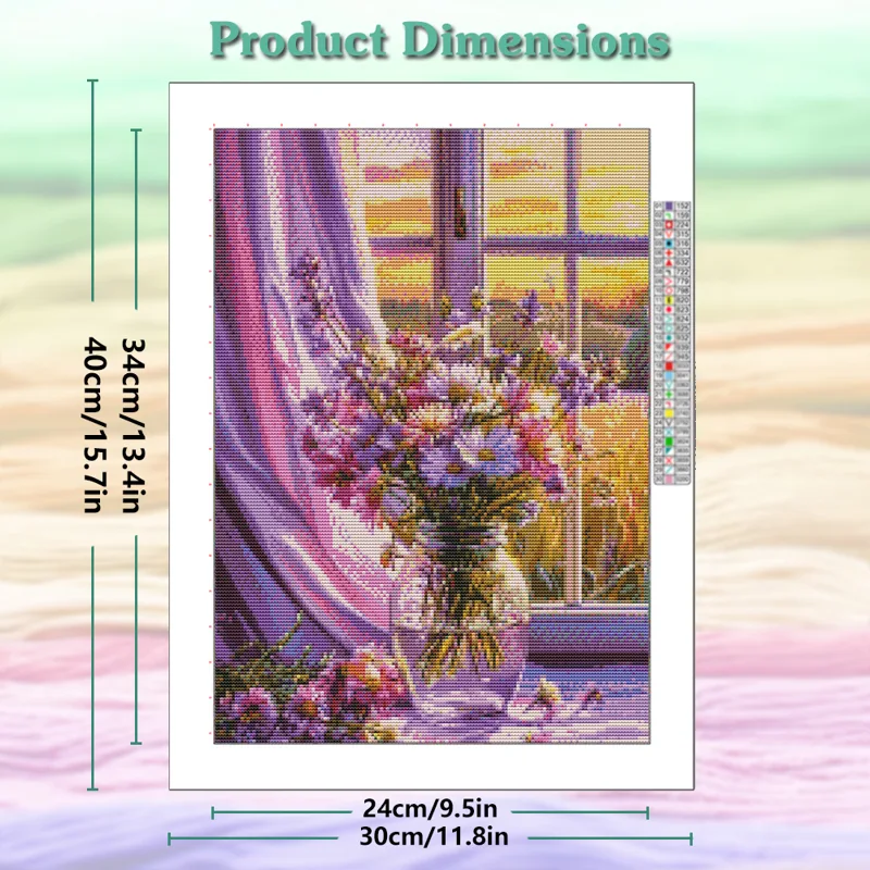 Bloem 11CT Cross Stitch Kit Bo - Embroidery Tas recensie en prijs