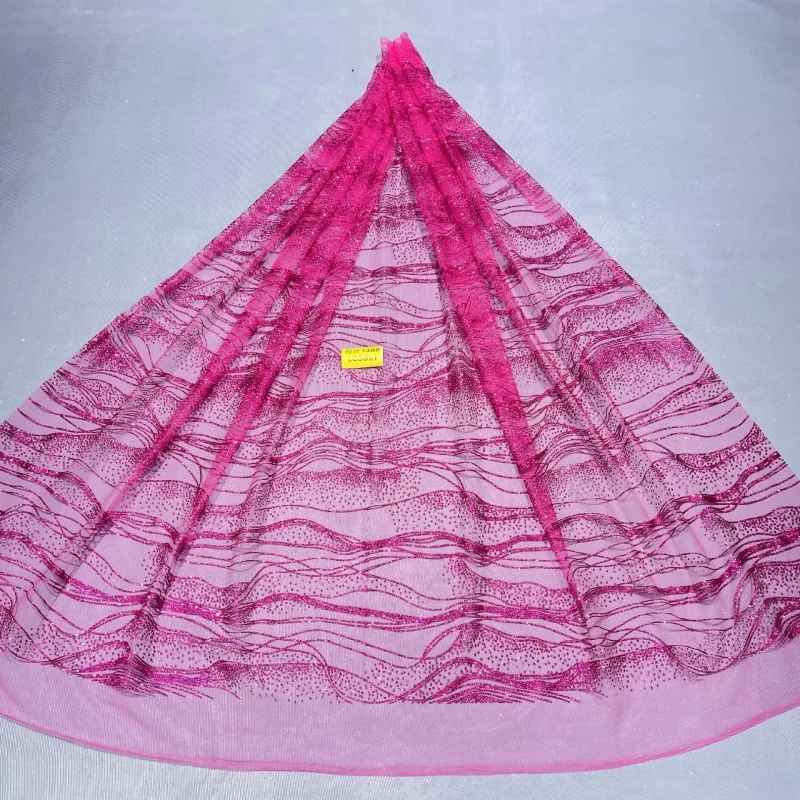 10 yards roze rode Fadhion Afr - Embroidery Rose recensie en prijs