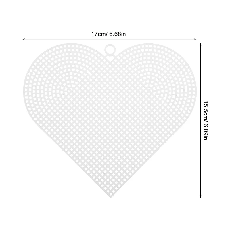 6 stuks unieke hartvormige pla - Embroidery Bag recensie en prijs