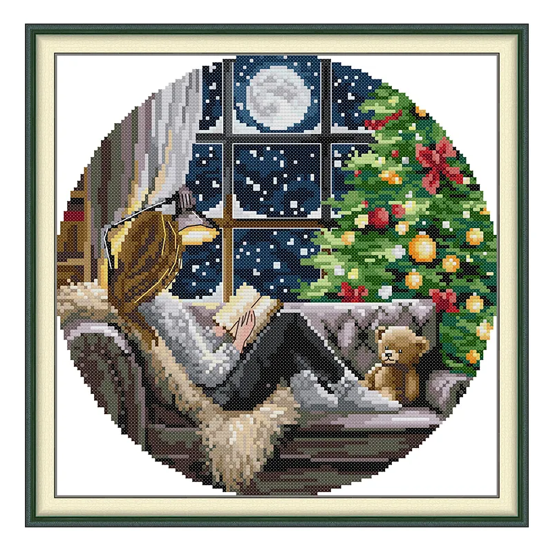 De Kerstboom en Meisje Patrone - Embroidery Tas recensie en prijs