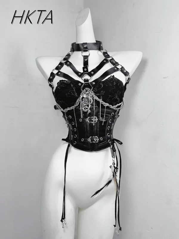 Donkere Stijl Goth Metalen Ket - Embroidery Rose recensie en prijs