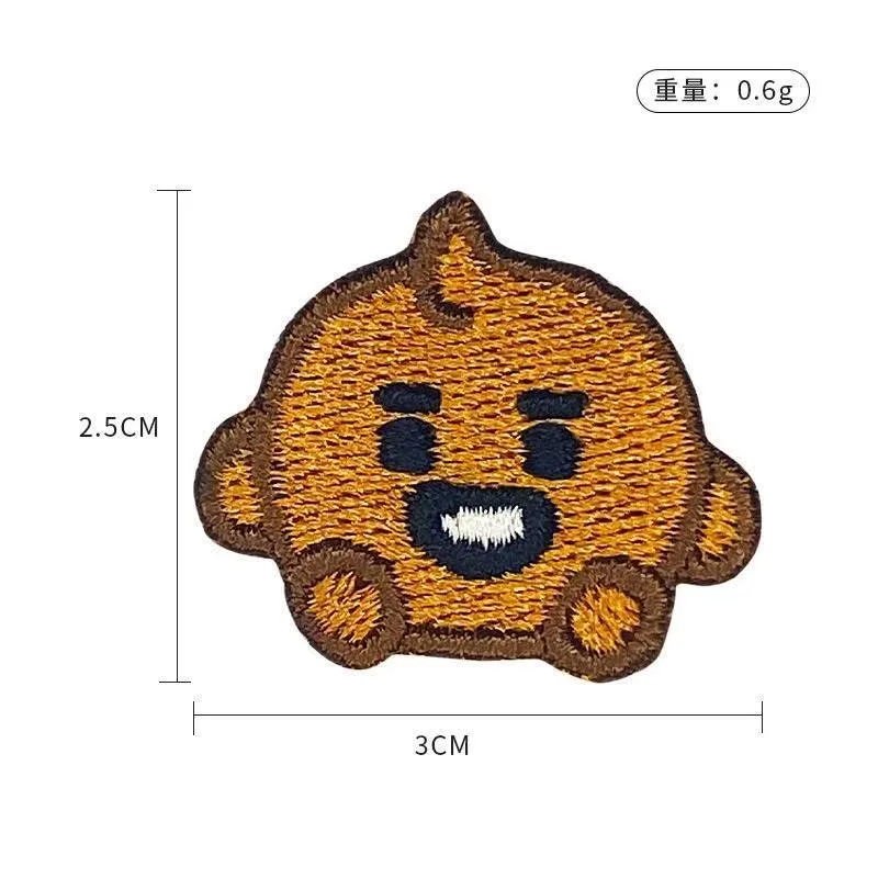 BT21 cartoon schattige gebordu - Embroidery Patch recensie en prijs
