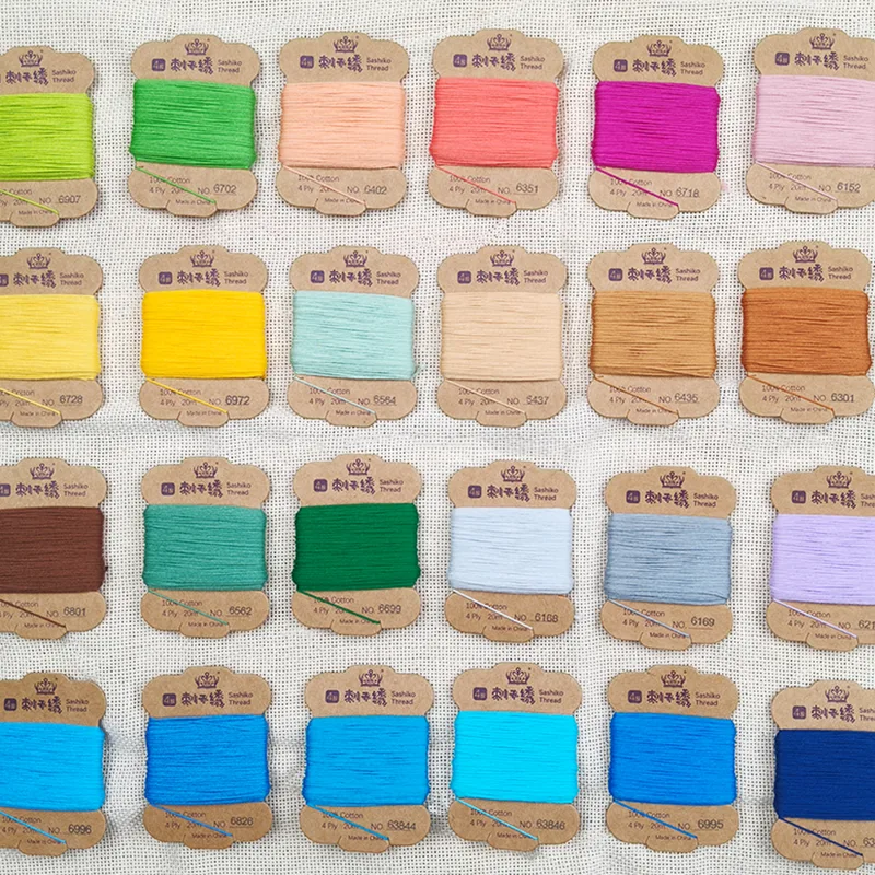 32 Kleuren Sashiko Garen 100%  - Embroidery Stitches recensie en prijs