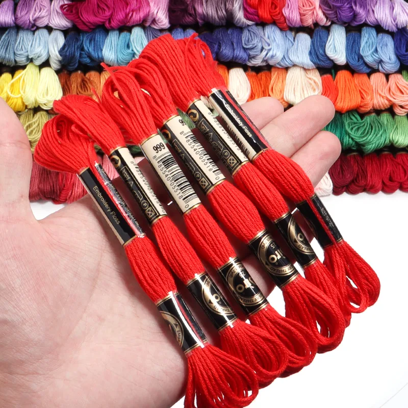 6 stks/partij Veelkleurig Poly - Embroidery Stitches recensie en prijs