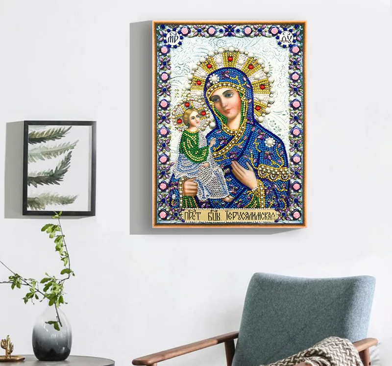 Nieuwe 5d DIY diamant schilder - Embroidery Icon recensie en prijs