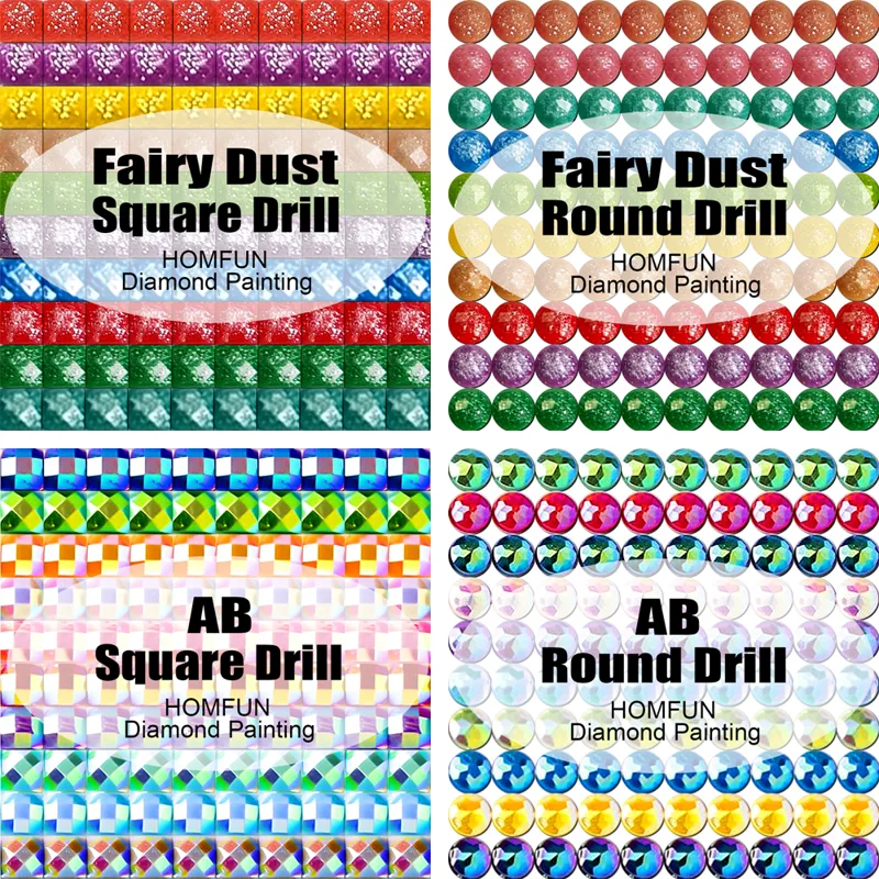 HOMFUN Fairy Dust AB Diamond B - Embroidery Daisy recensie en prijs