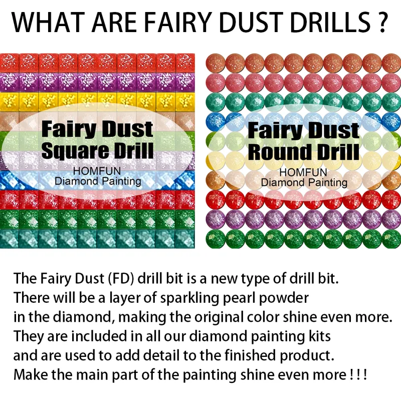 HOMFUN Fairy Dust AB Diamond B - Embroidery Daisy recensie en prijs