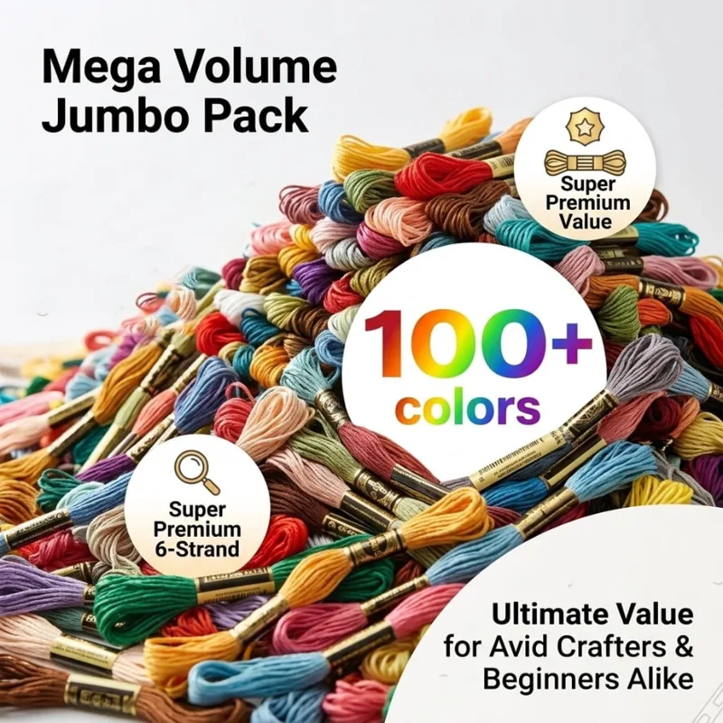 100 kleuren katoen DMC Cross F - Embroidery Stitches recensie en prijs