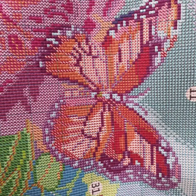 9ct 180X65CM Kleurrijke Pioen  - Embroidery Tas recensie en prijs