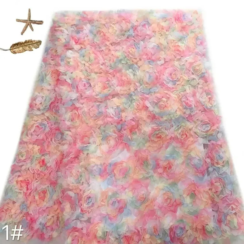 3d chiffon roze bloem kant sto - Embroidery Rose recensie en prijs