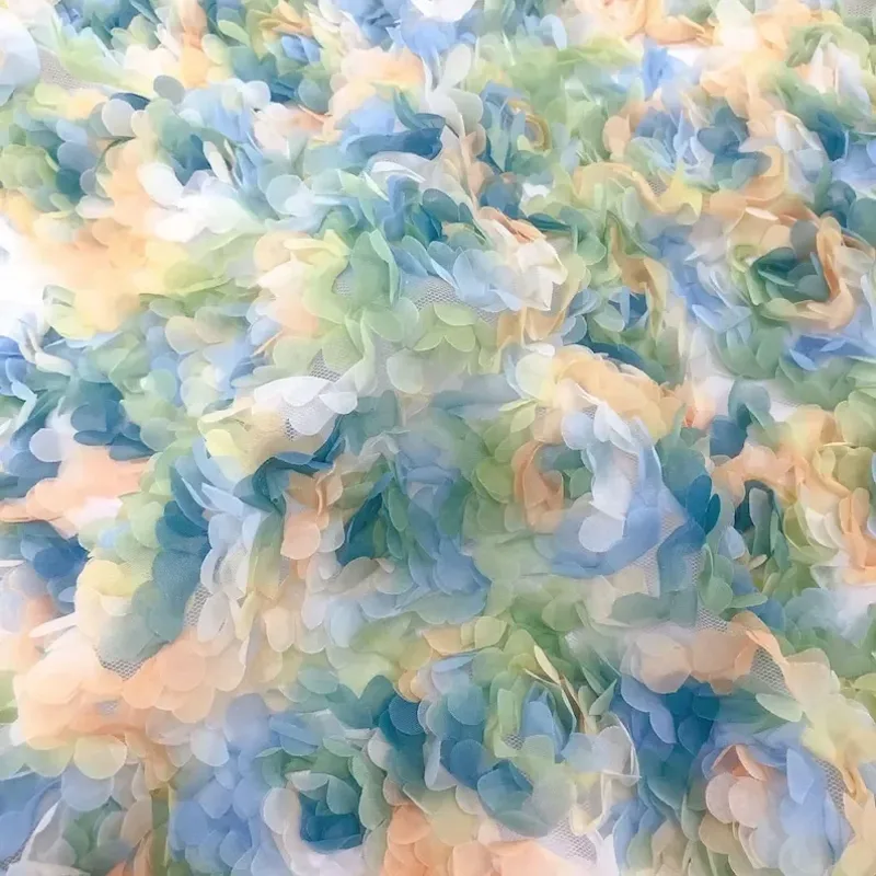 3d chiffon roze bloem kant sto - Embroidery Rose recensie en prijs